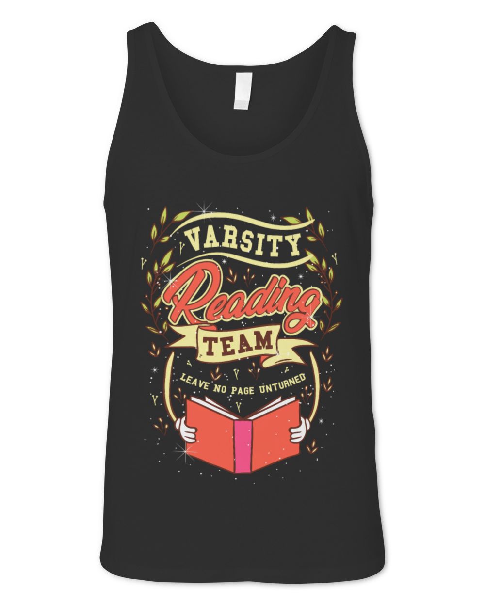 Book Lover Book Nerd Reading Team Shirt Unisex Jersey Tank black xs