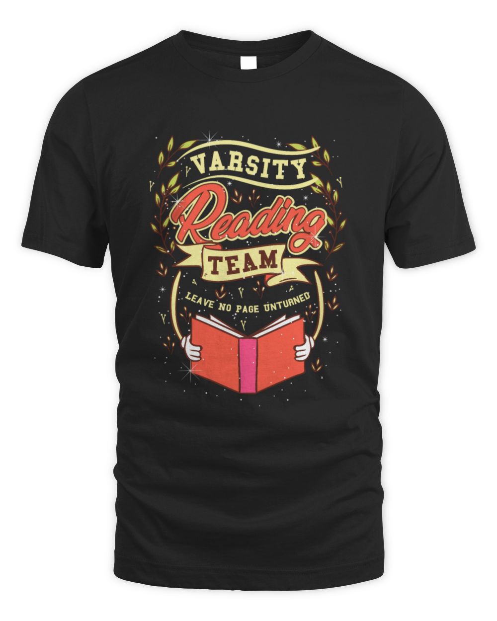 Book Lover Book Nerd Reading Team Shirt Unisex Standard T-Shirt black s
