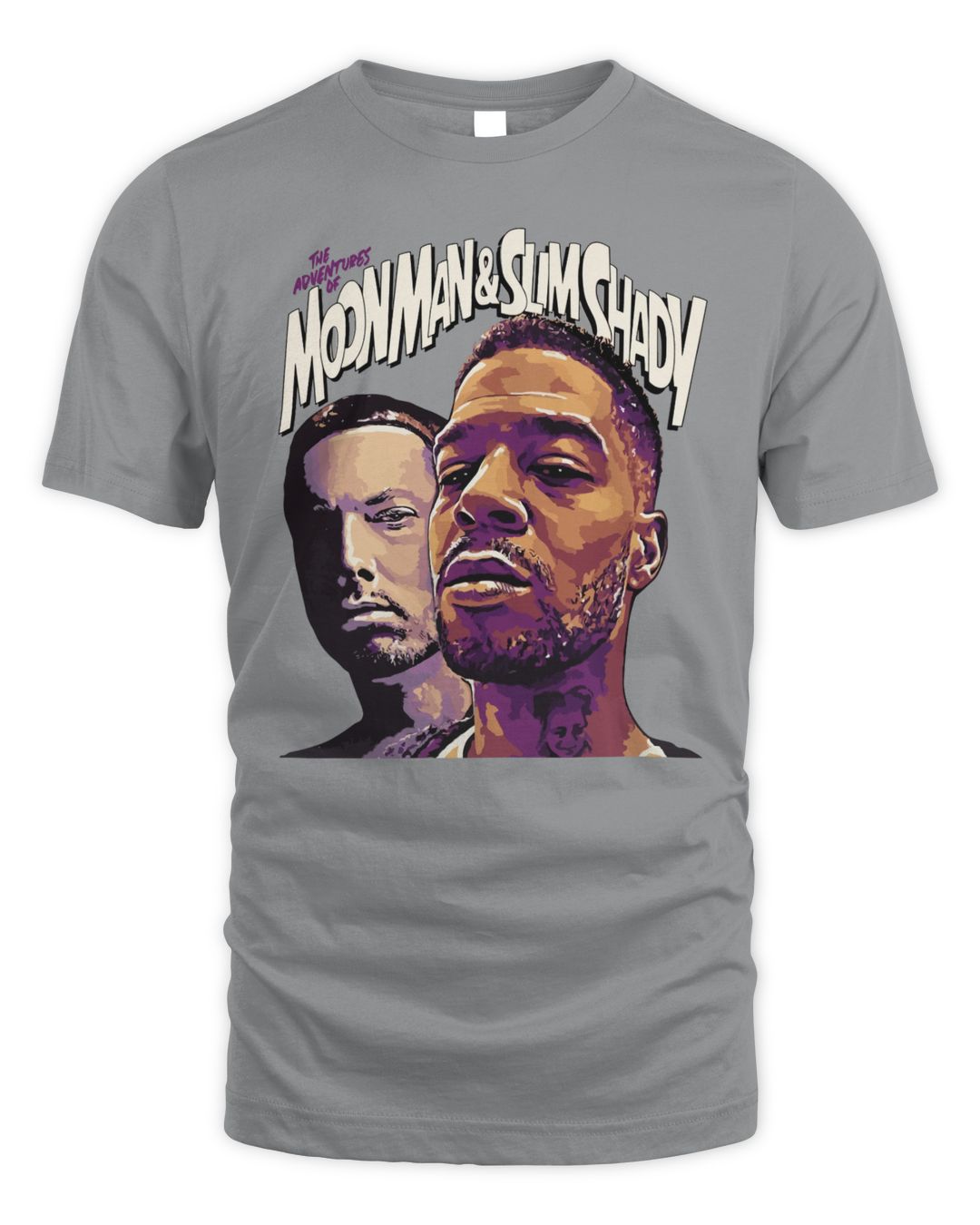 Kid Cudi Merch Moon Man & Slim Shady Shirt Cassivalen