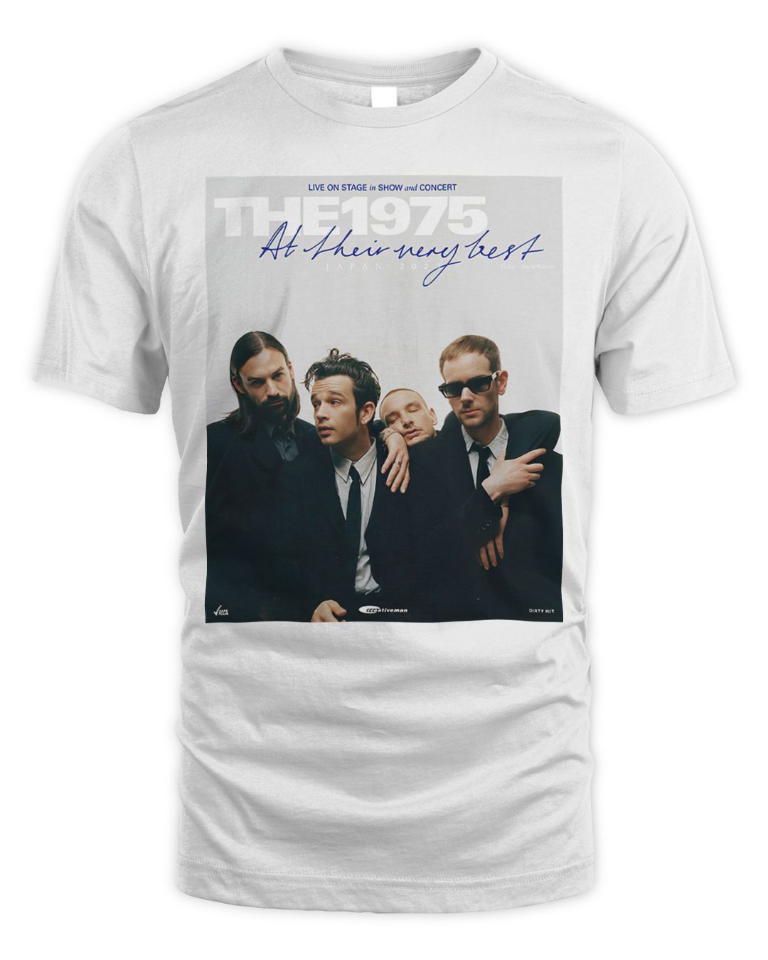 The 1975 Merch Admat Photo Tour Shirt Cassivalen