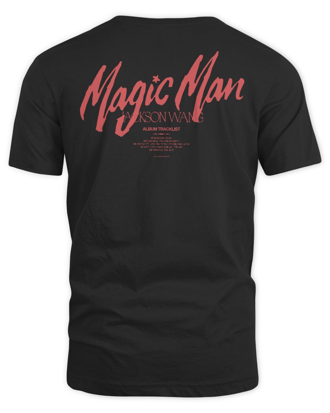 Jackson Wang Merch Magic Man Script Shirt Cassivalen