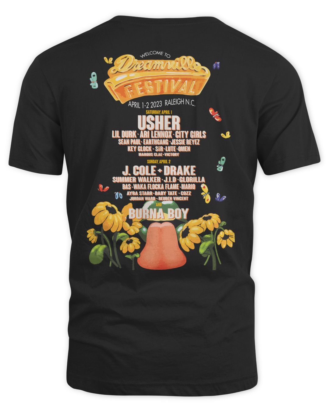 Dreamville Merch 2023 Champion Lineup Shirt Cassivalen