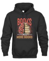 Books Love Reading Shirt Unisex Hoodie black s